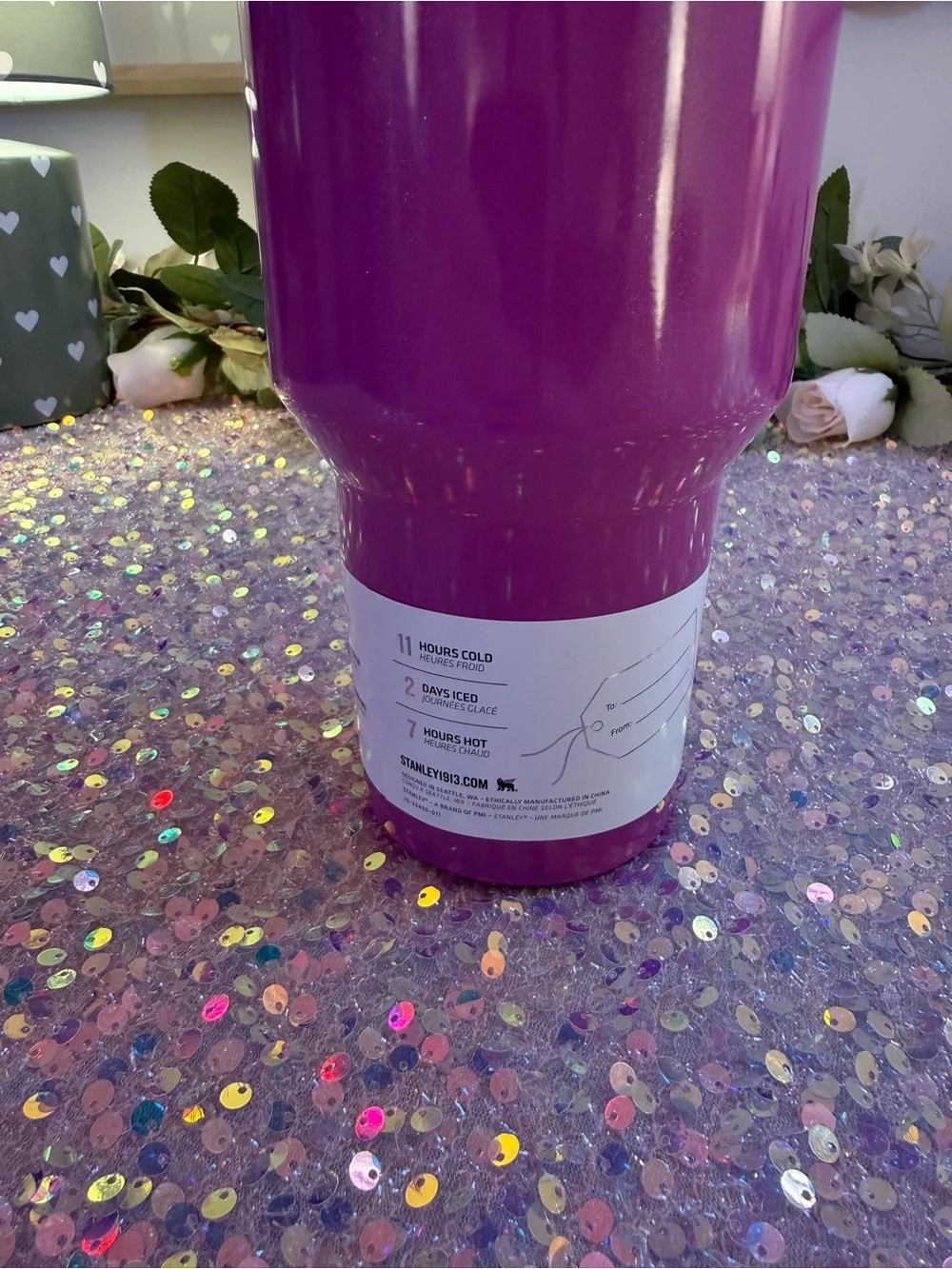 NWT Stanley 40 oz Quencher H2.0
FlowState Tumbler in "Punch
Shimmer" ✨🩷 - Picture 5 of 9